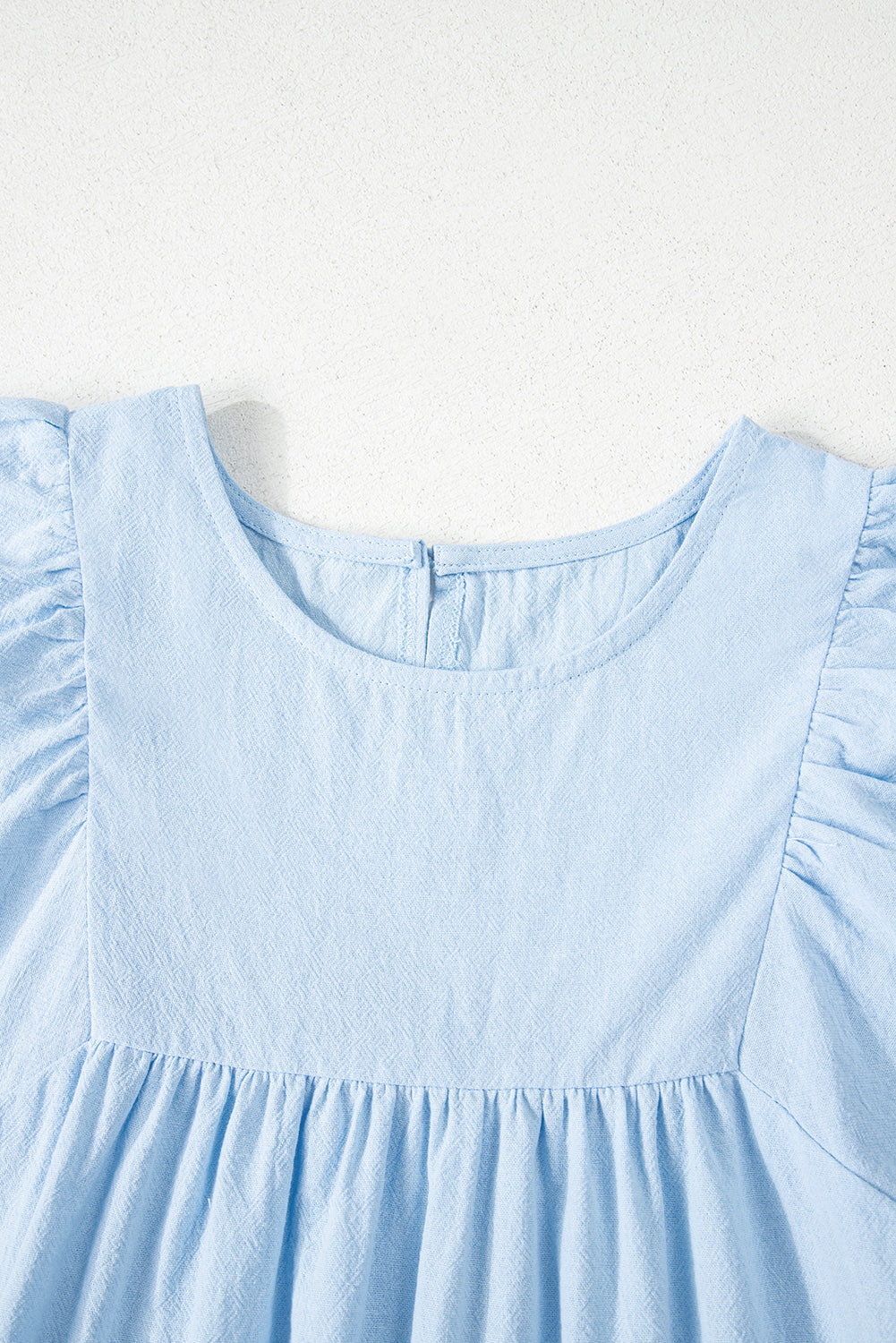 Blue Embroidered Blouse