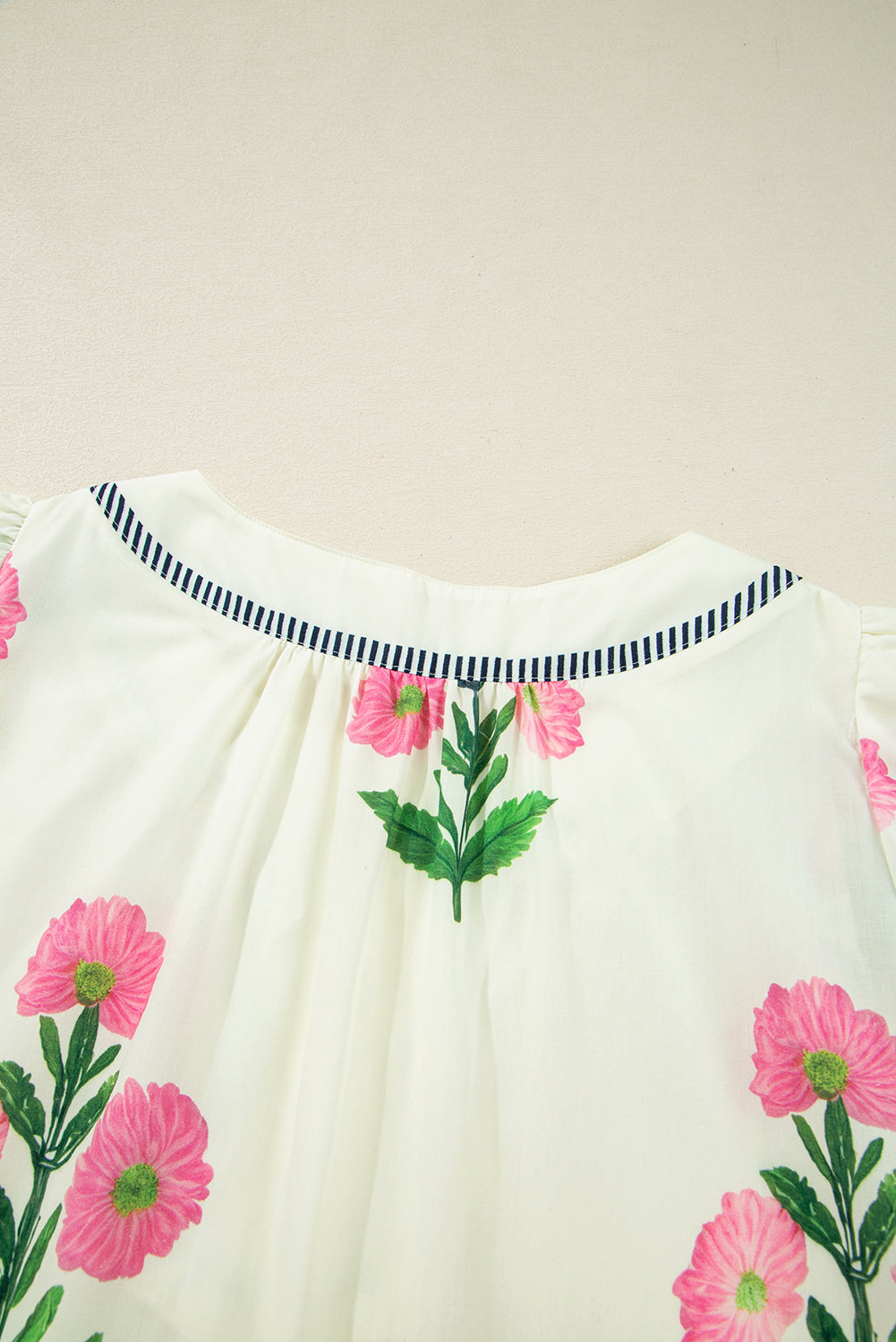 Apricot Floral Mini Dress