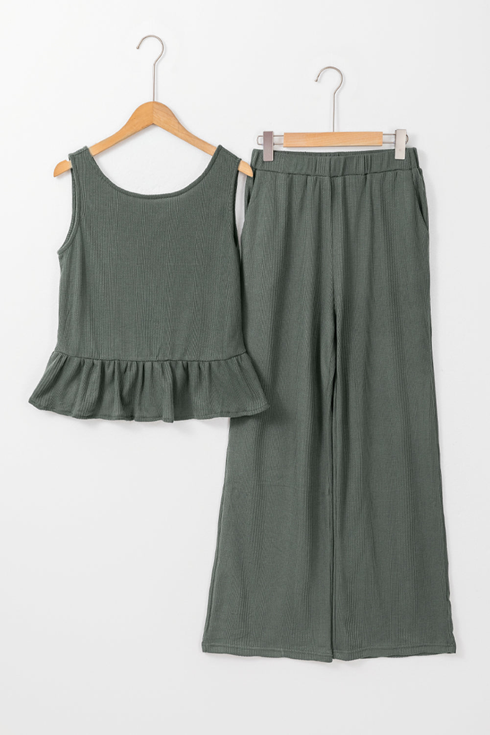 Duffel Green Top and Pants Set