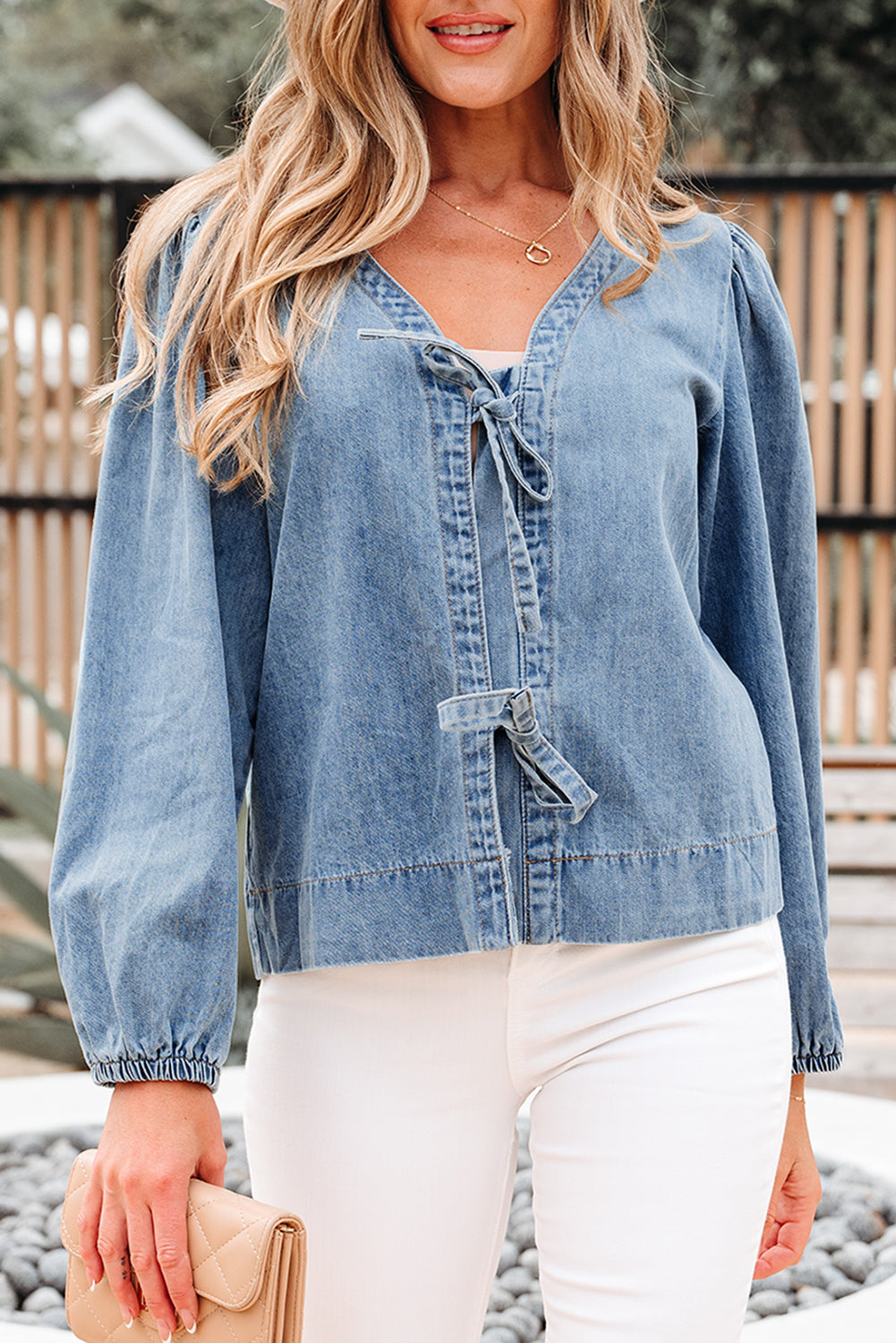 Blue Denim Top