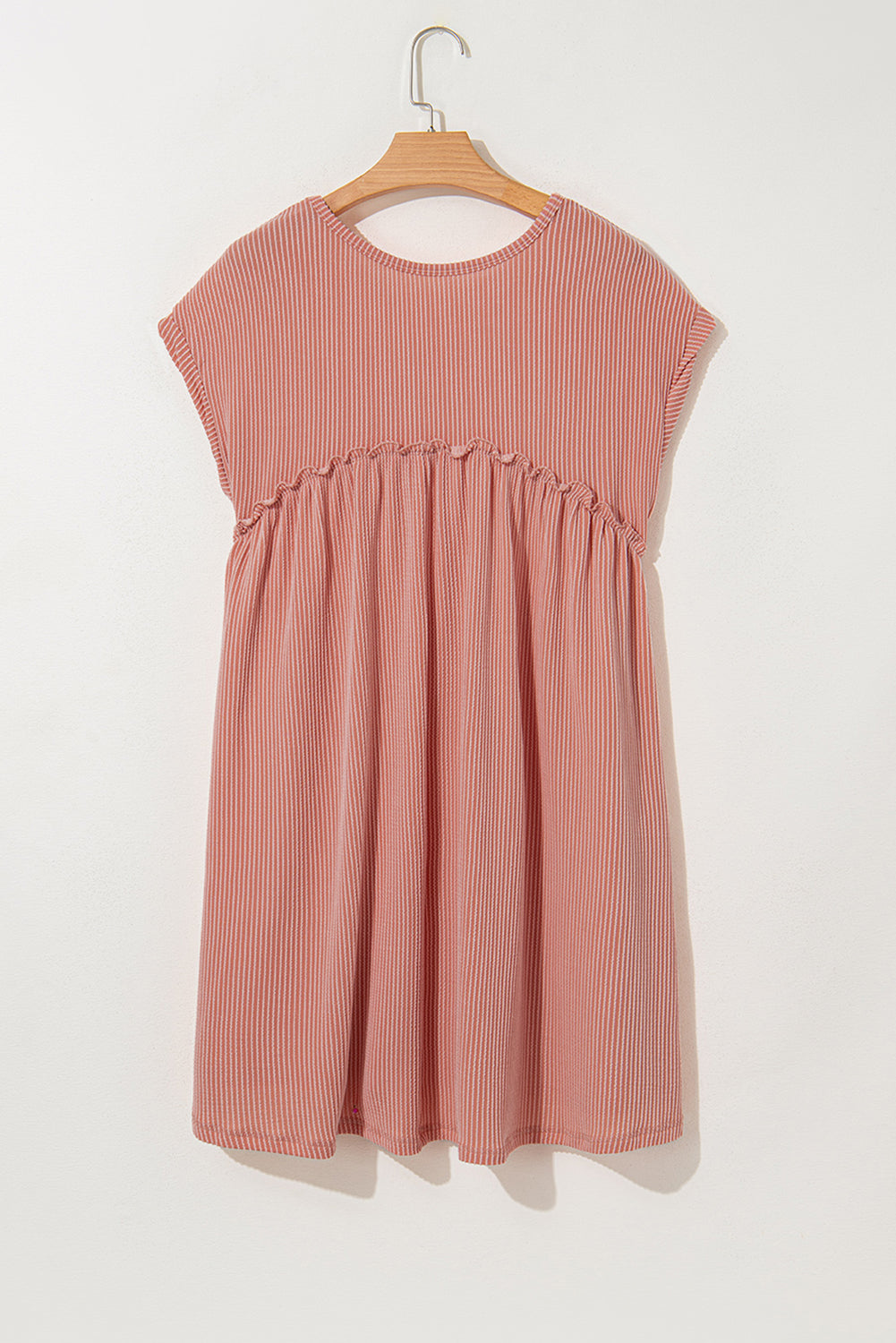 Dusty Pink Mini Dress with Pockets