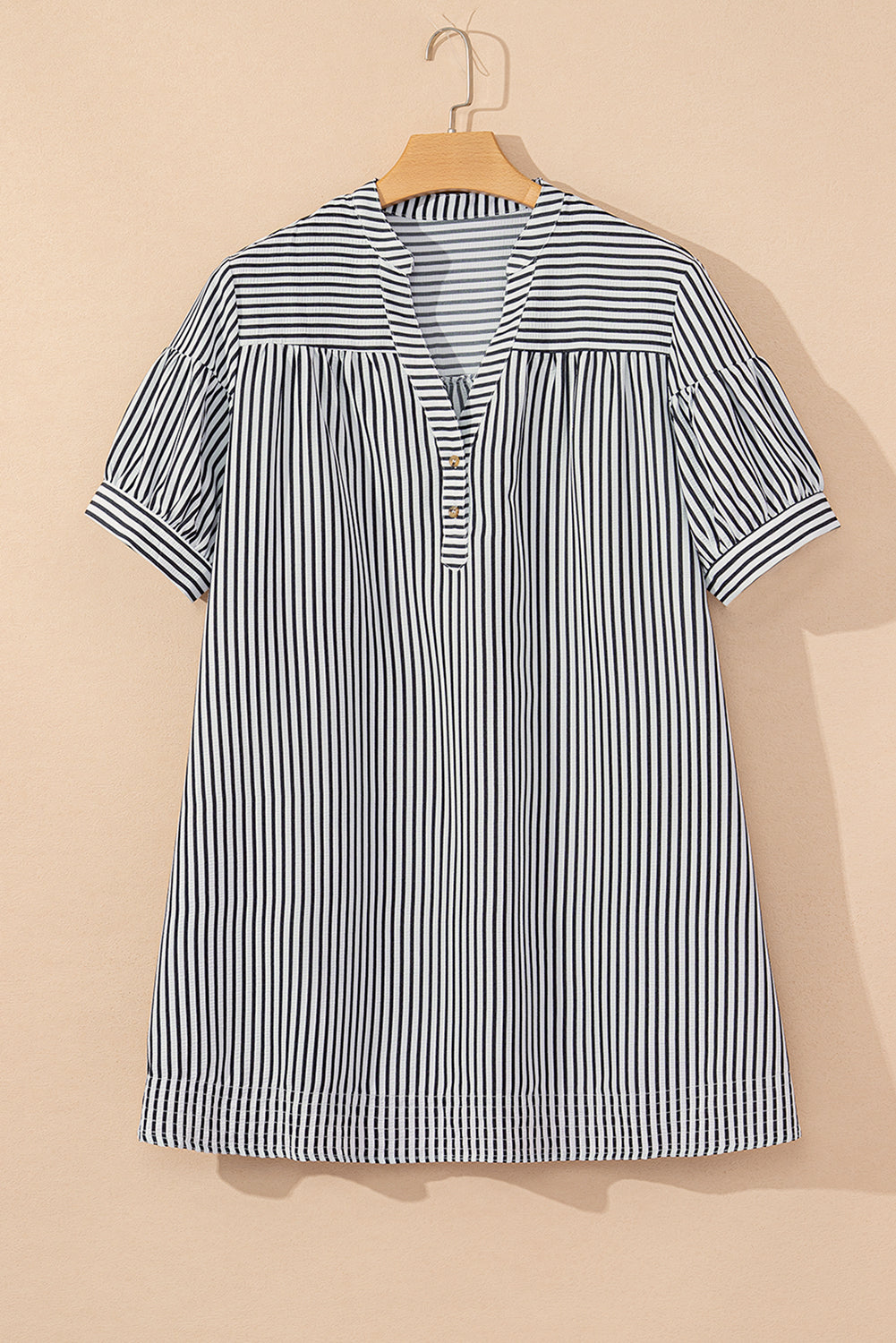 Black Stripe Mini Dress