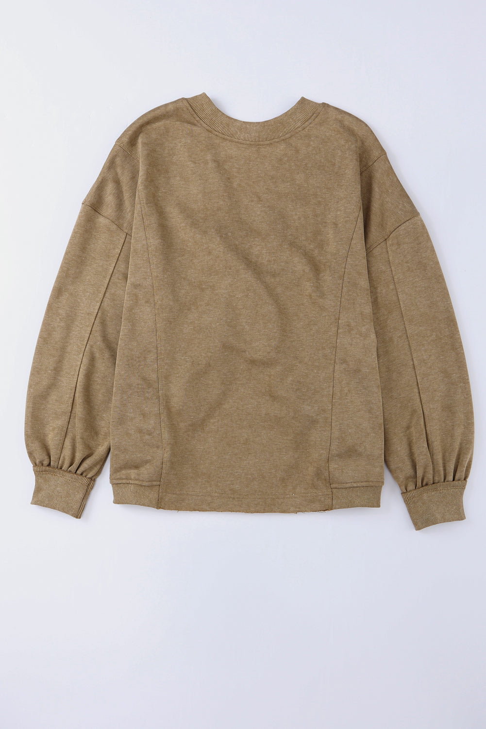 Khaki Open Back Oversized Sweatshirt