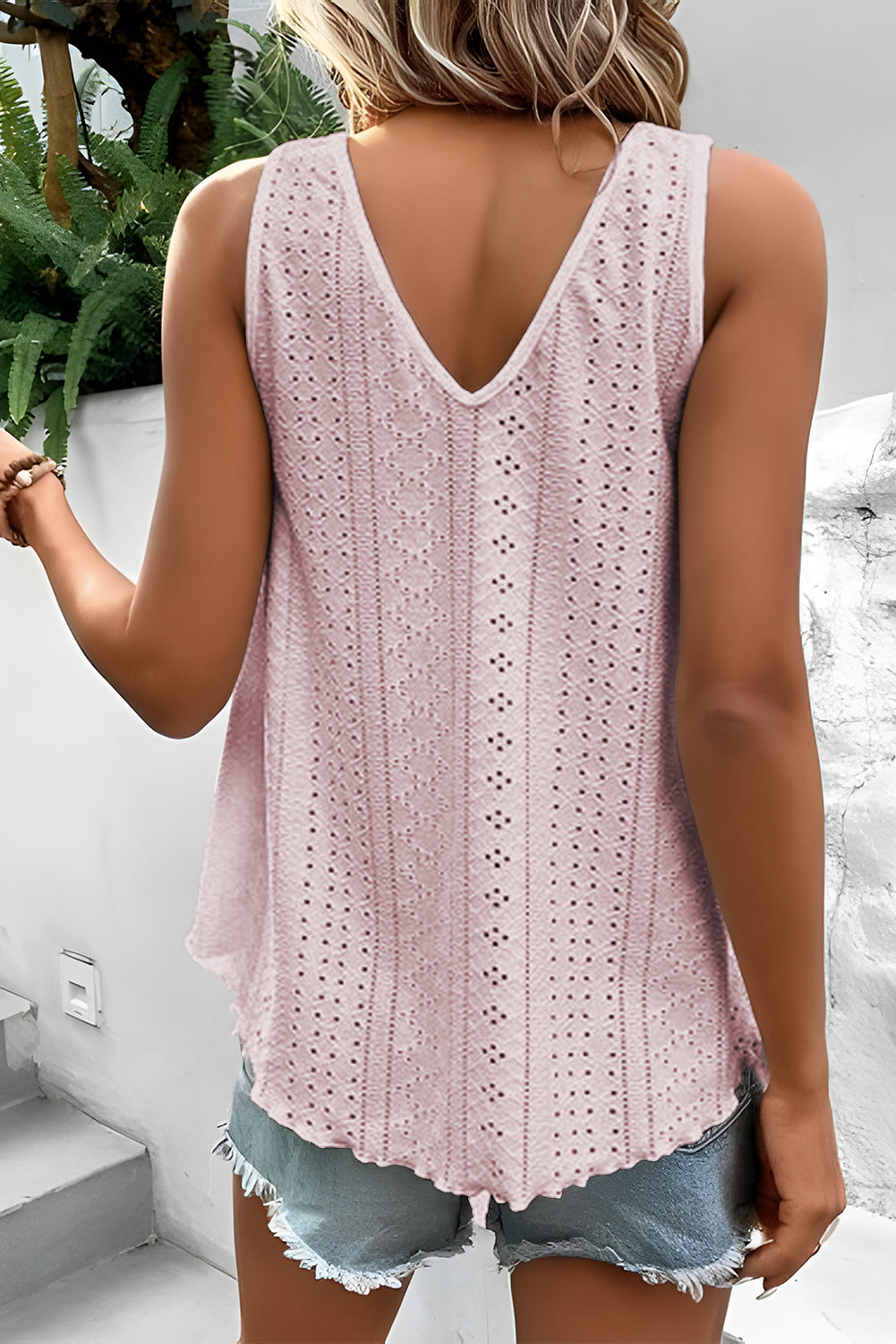 Apricot Pink Lace Crochet Top