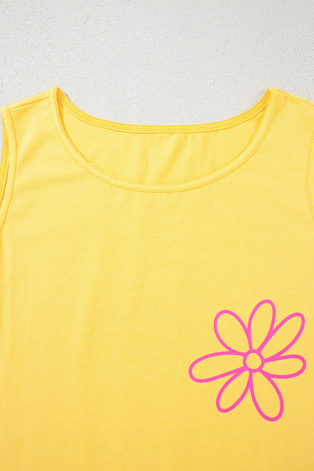 Yellow Flower Tank Top