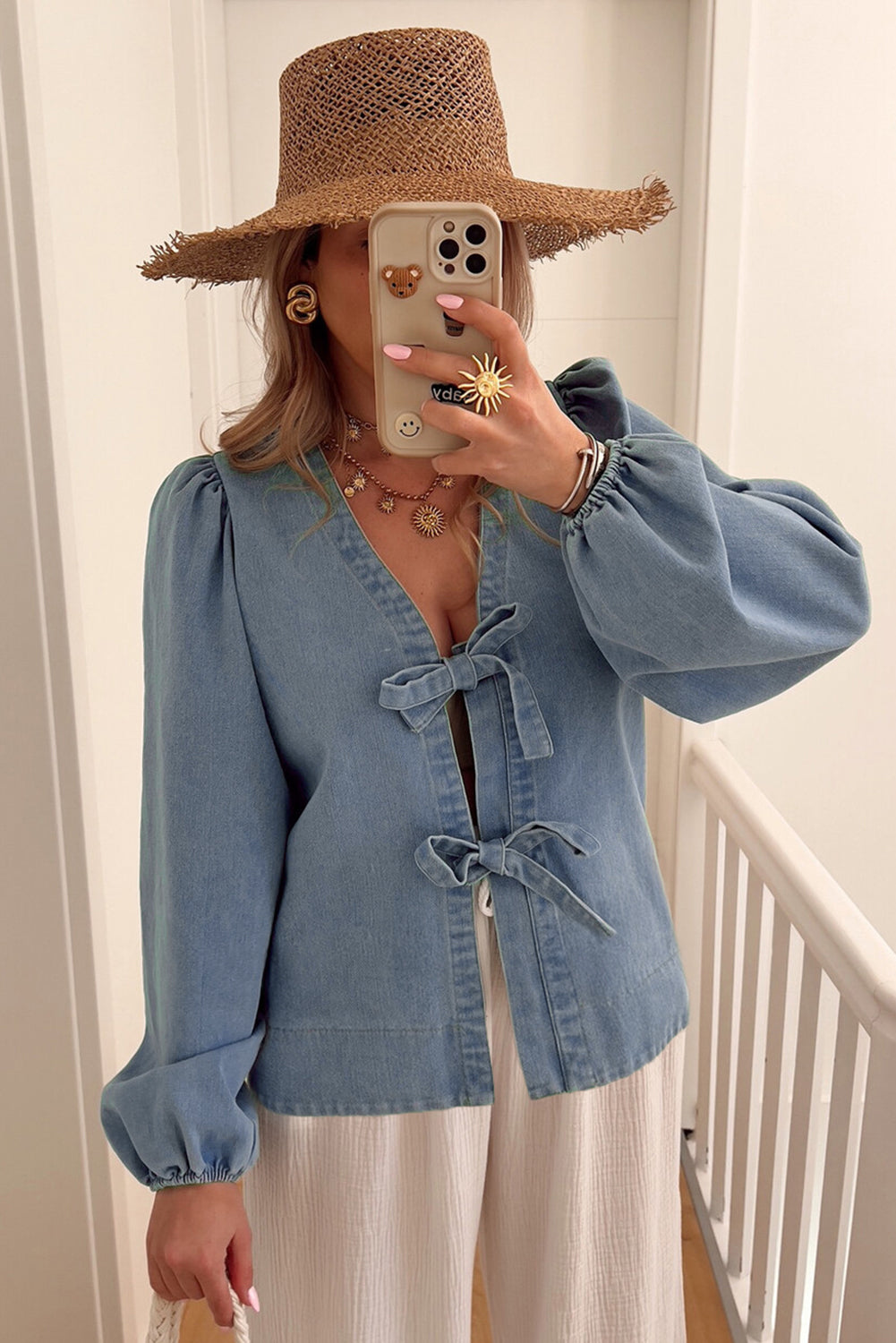 Blue Denim Top