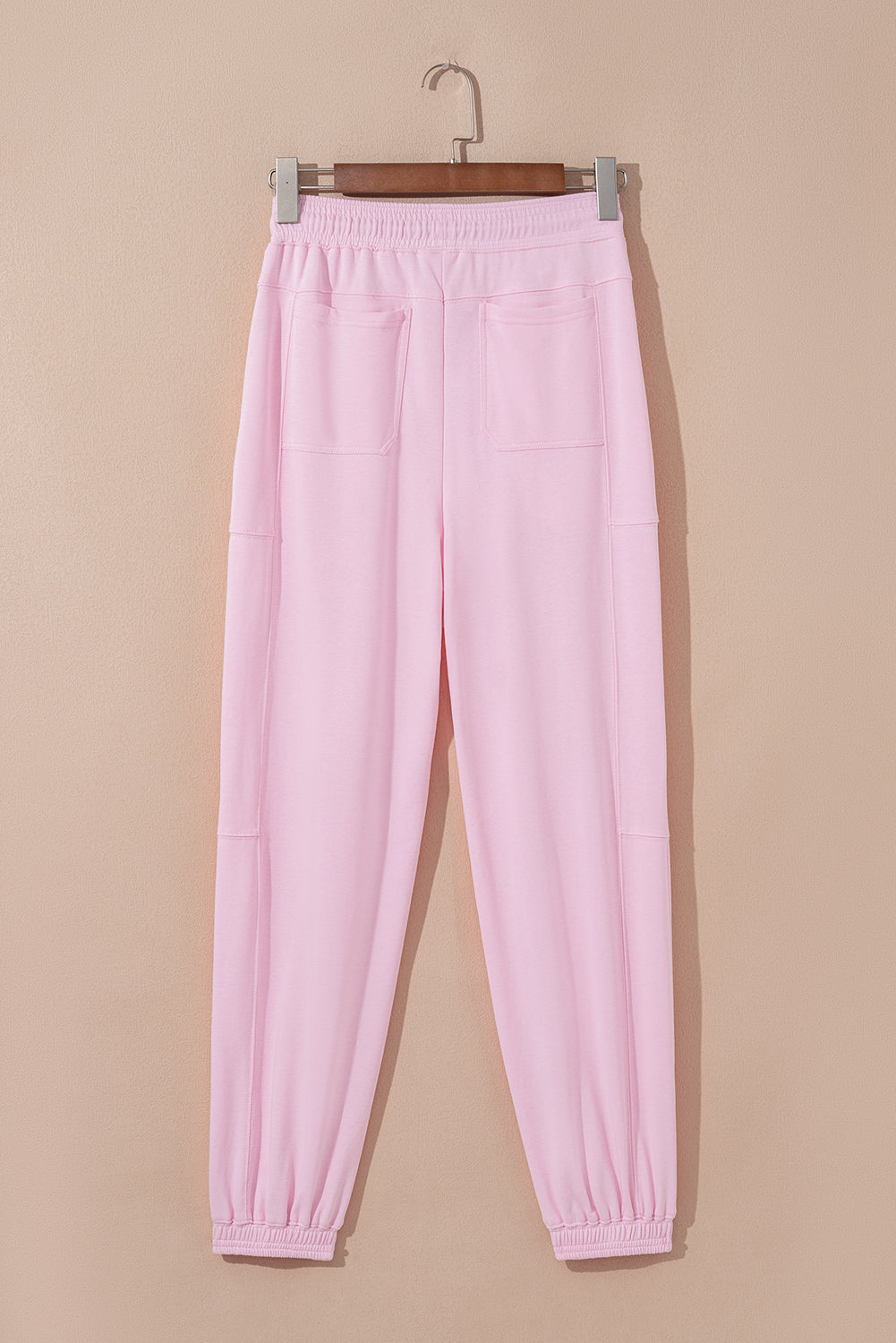 Light Pink Drawstring Jogger Pants
