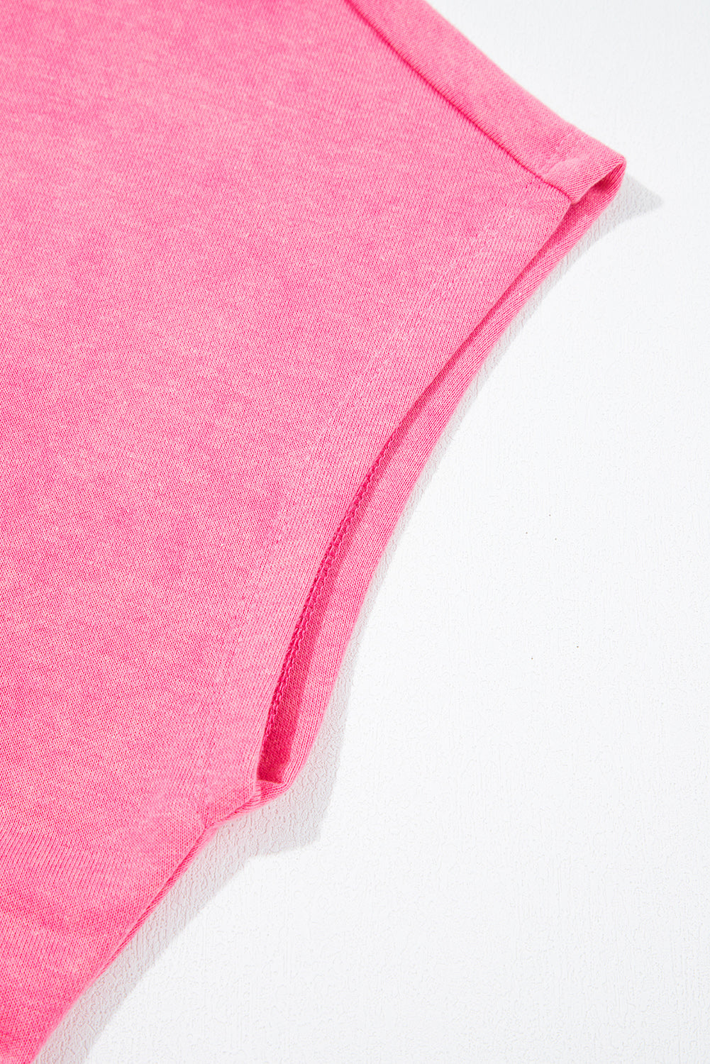 Hot Pink Mineral Wash Short Sleeve Romper