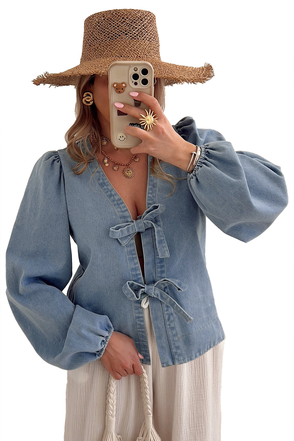 Blue Denim Top