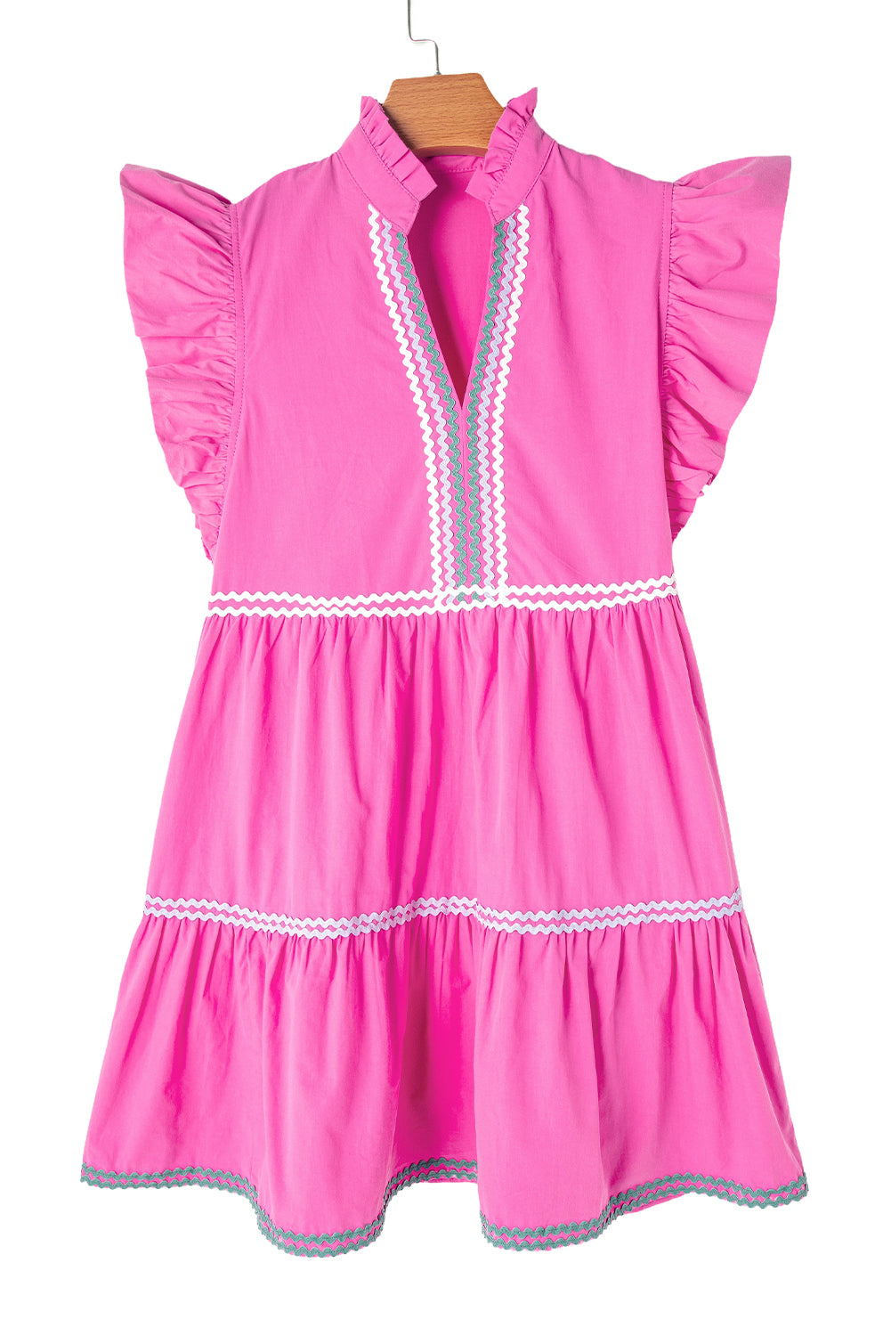 Strawberry Pink Tiered Dress