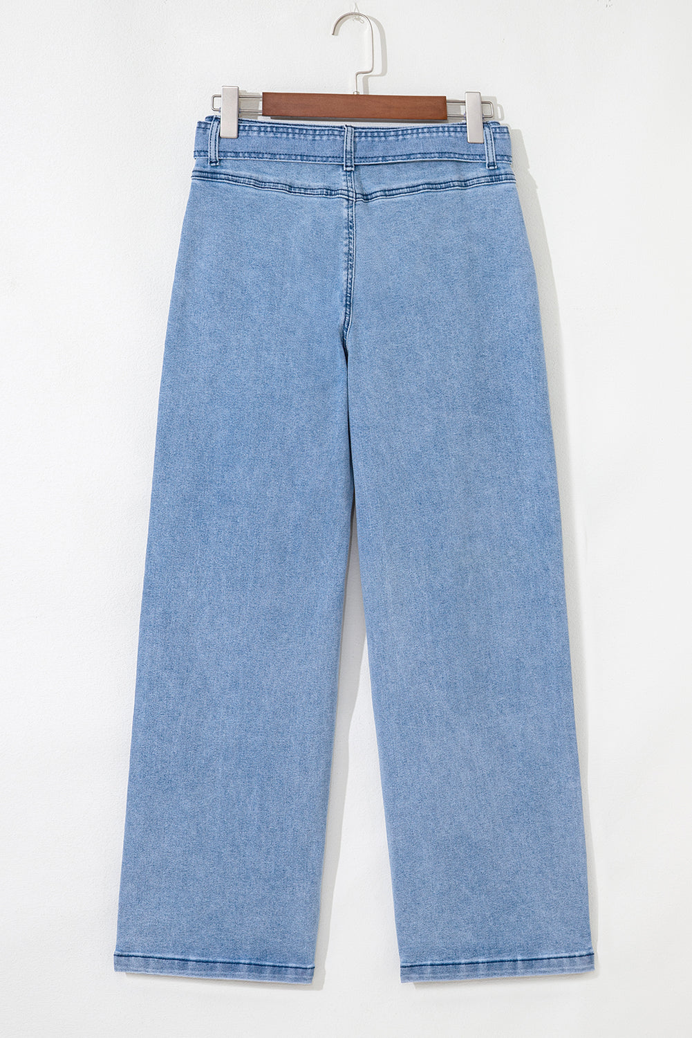 Blue Western Wide Leg Jeans