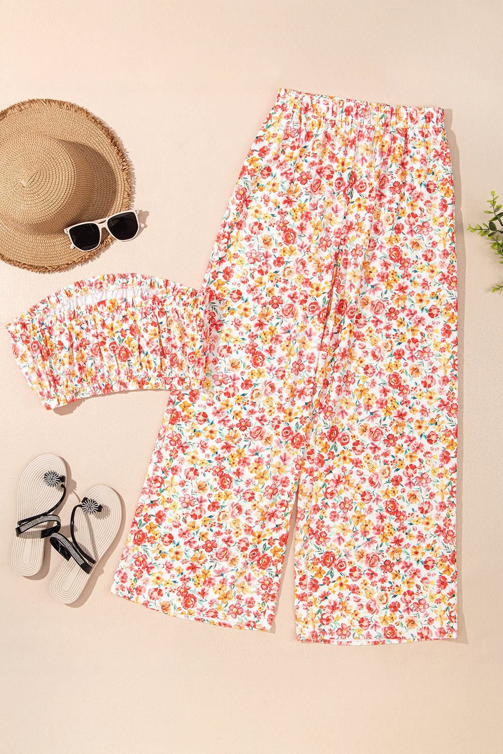 Pink Boho Floral Set