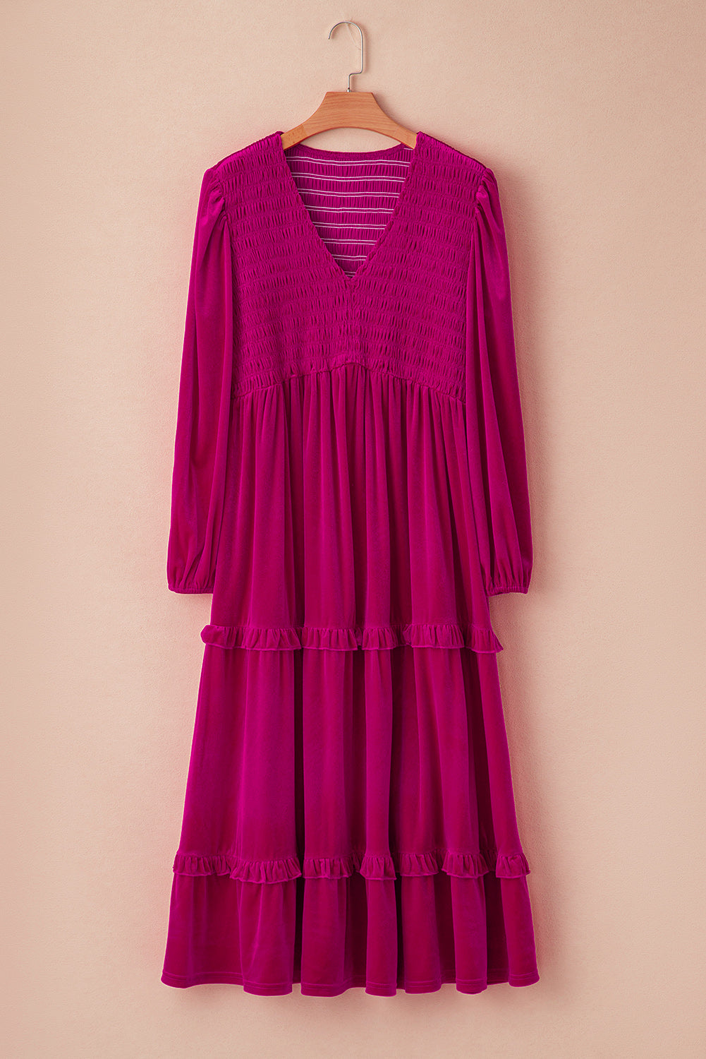 Rose Red Velvet Maxi Dress