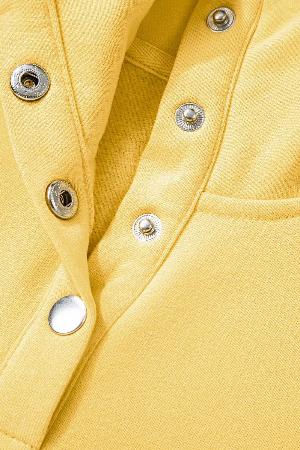 Yellow Cream Embroidered Flower Sweatshirt