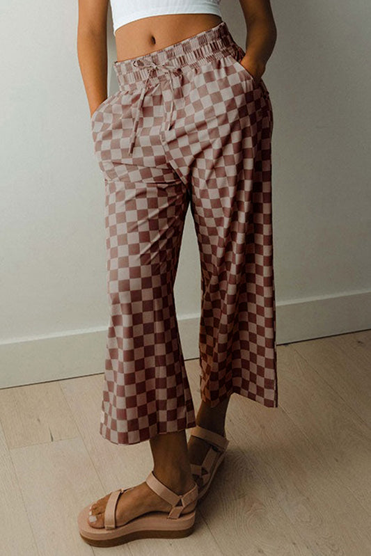 Khaki Checkered Pants