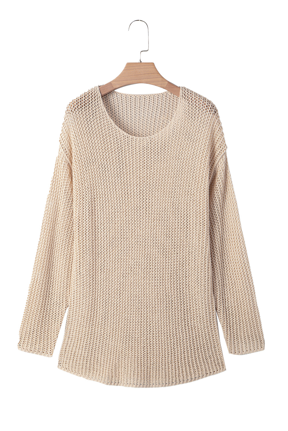 Smoke Gray Crochet Sweater