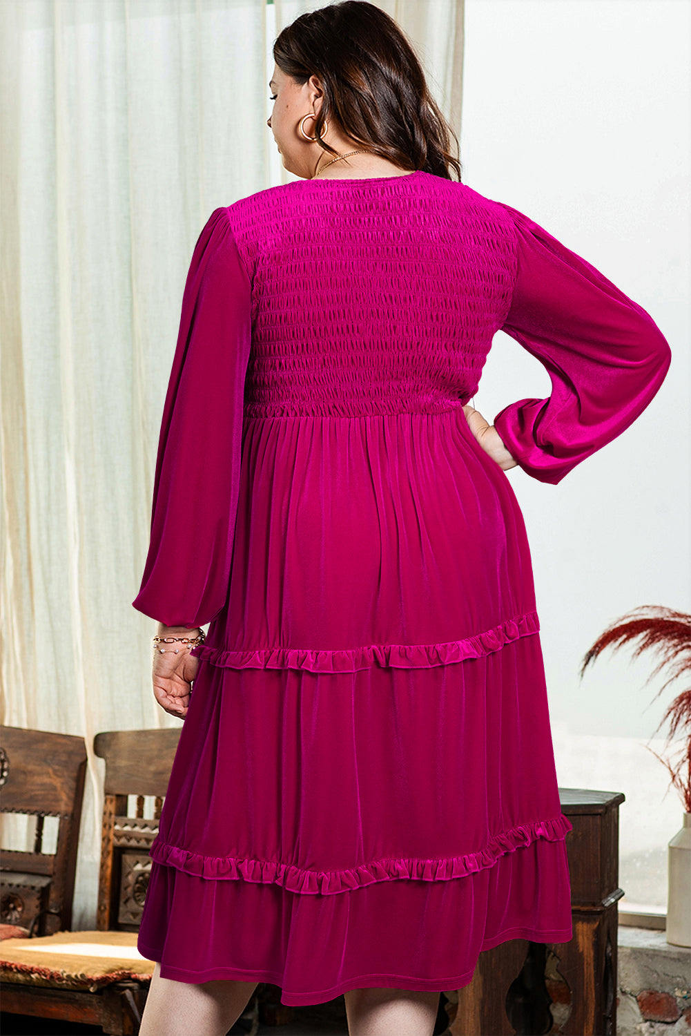 Rose Red Velvet Maxi Dress