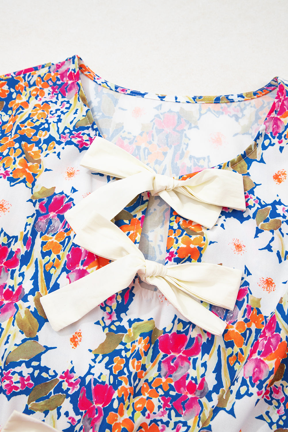 Rose Green Floral Peplum Blouse