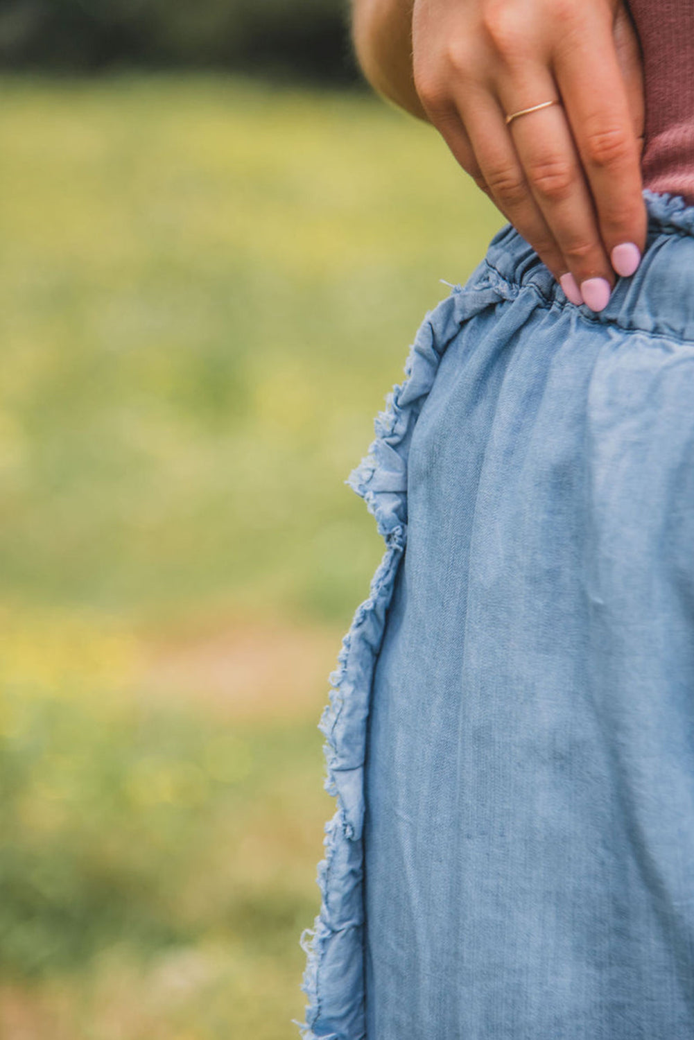 Light Wash Wide Leg Jeans