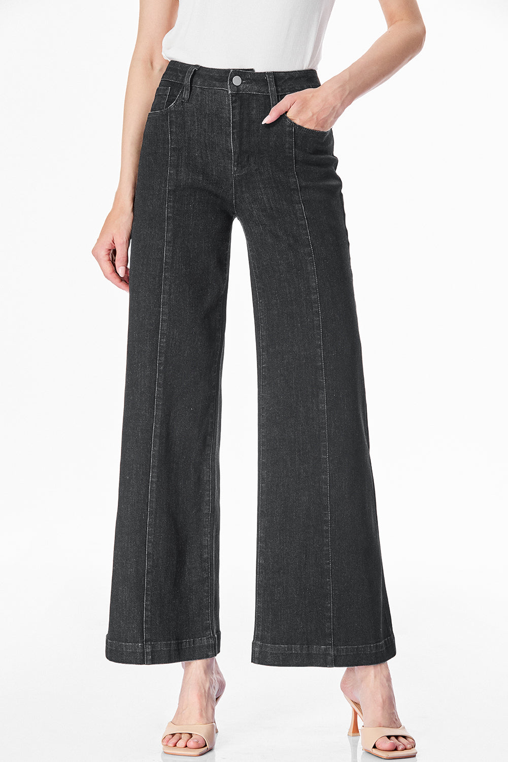 Black Flared Jeans