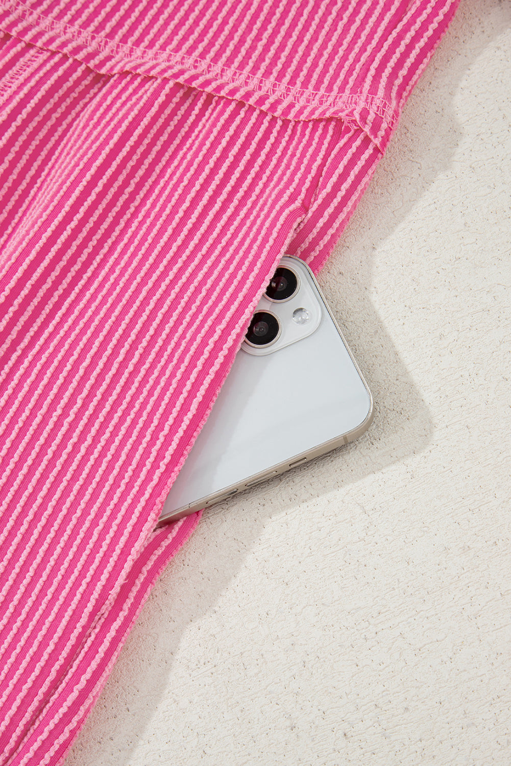 Bright Pink Buttoned Romper