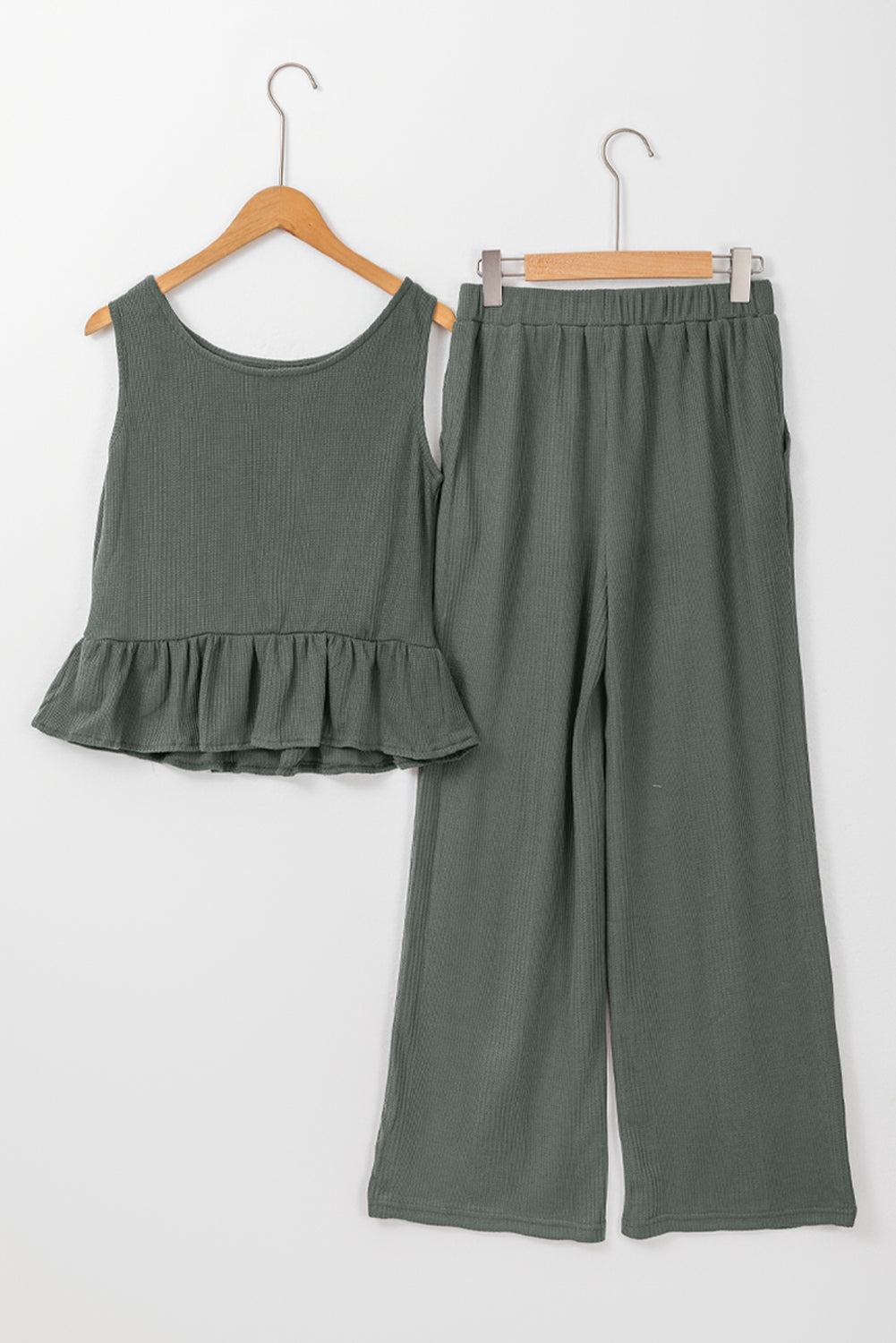 Duffel Green Top and Pants Set