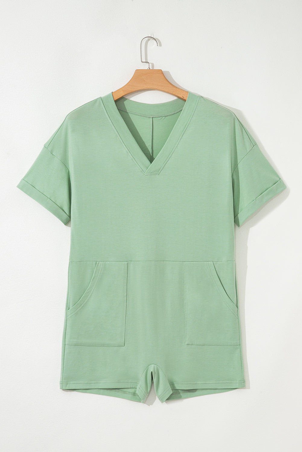 Green Loose Romper