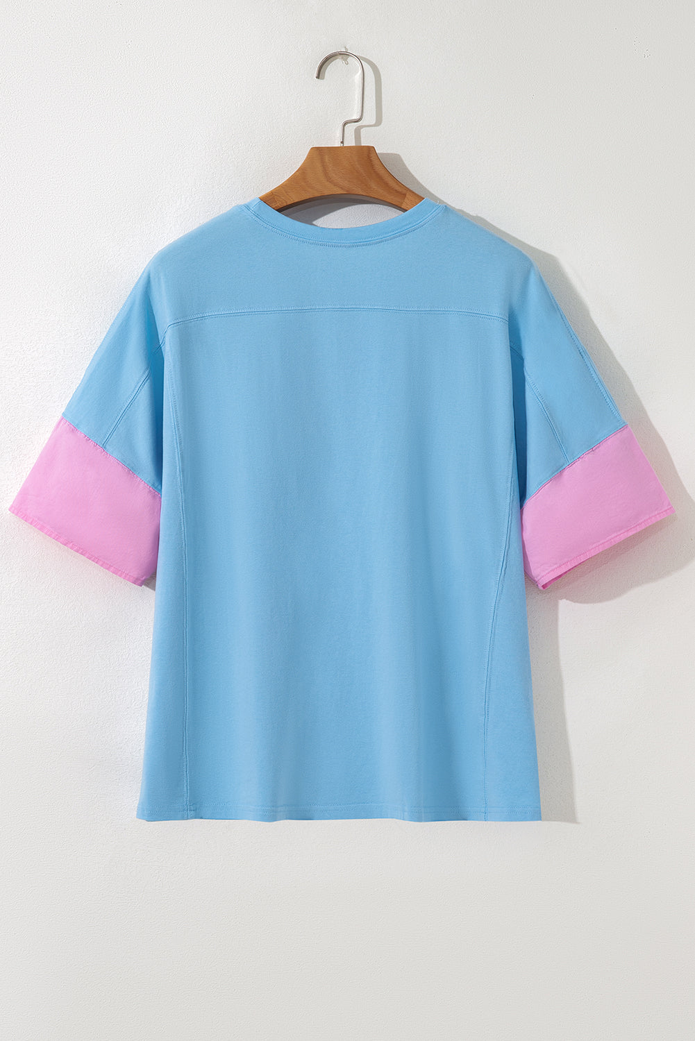 Frayed Denim Star Patched Oversize Shirt