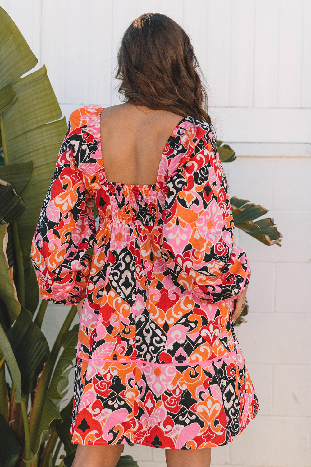Pink Bohemian Mini Dress