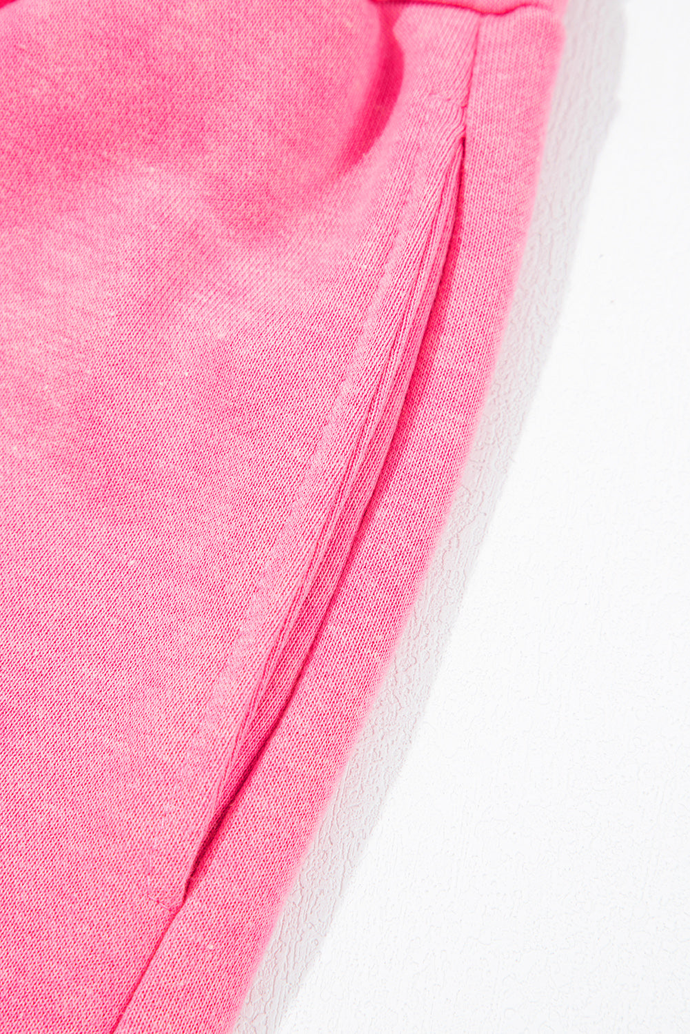 Hot Pink Mineral Wash Short Sleeve Romper