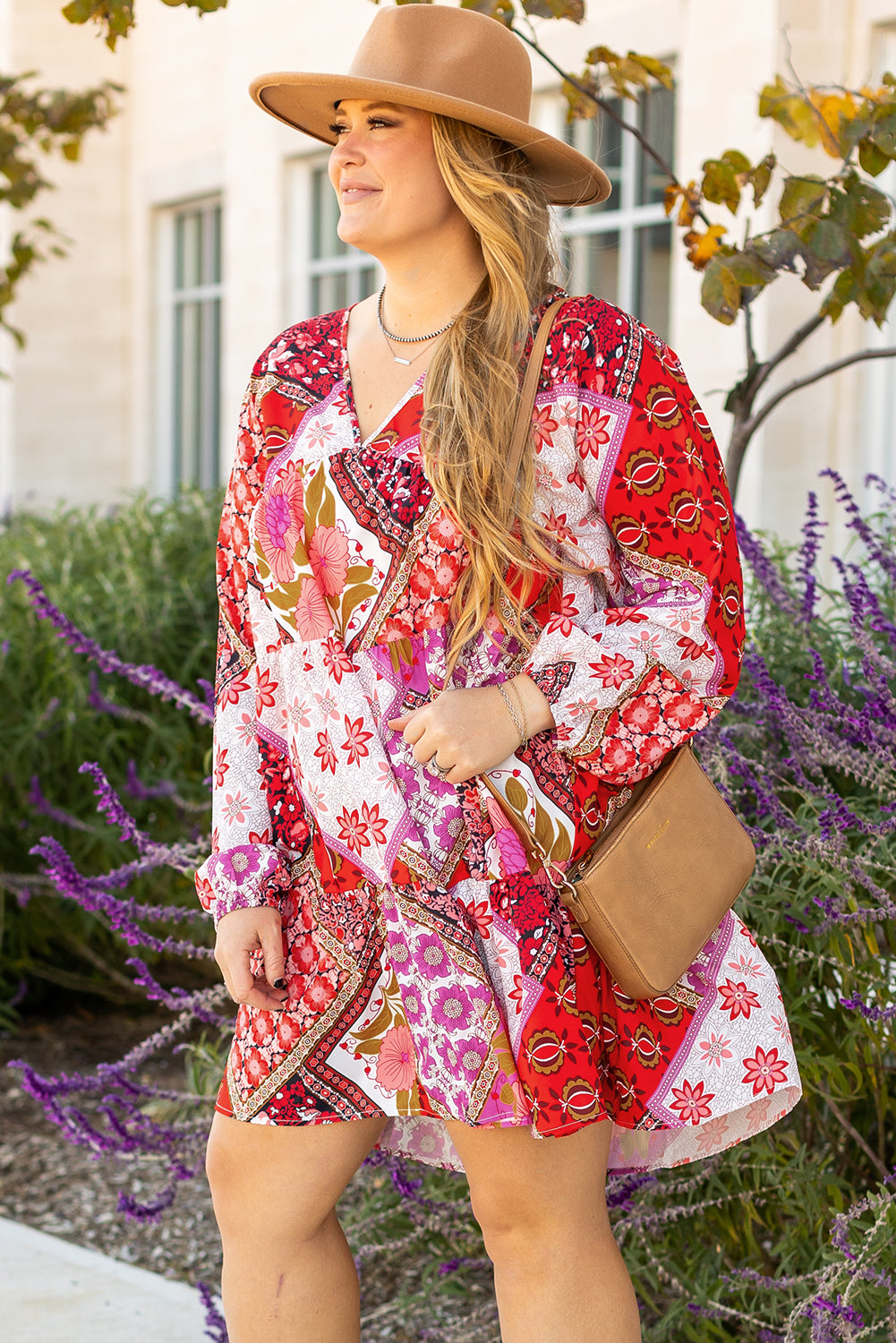 Rose Mixed Floral Dress