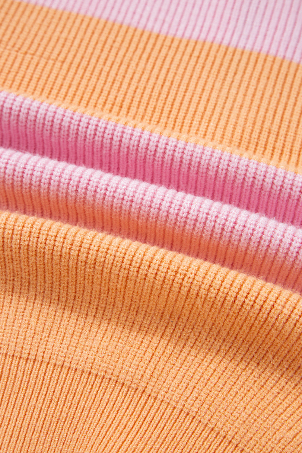 Orange Stripe Oversize Sweater