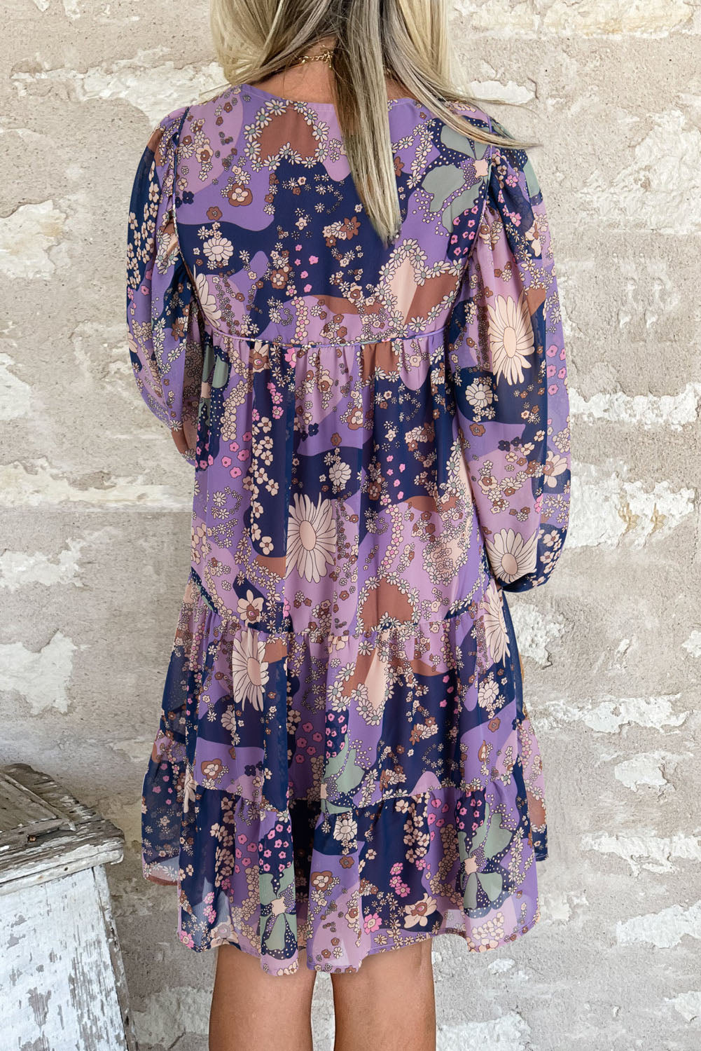 Purple Vintage Daisy Dress