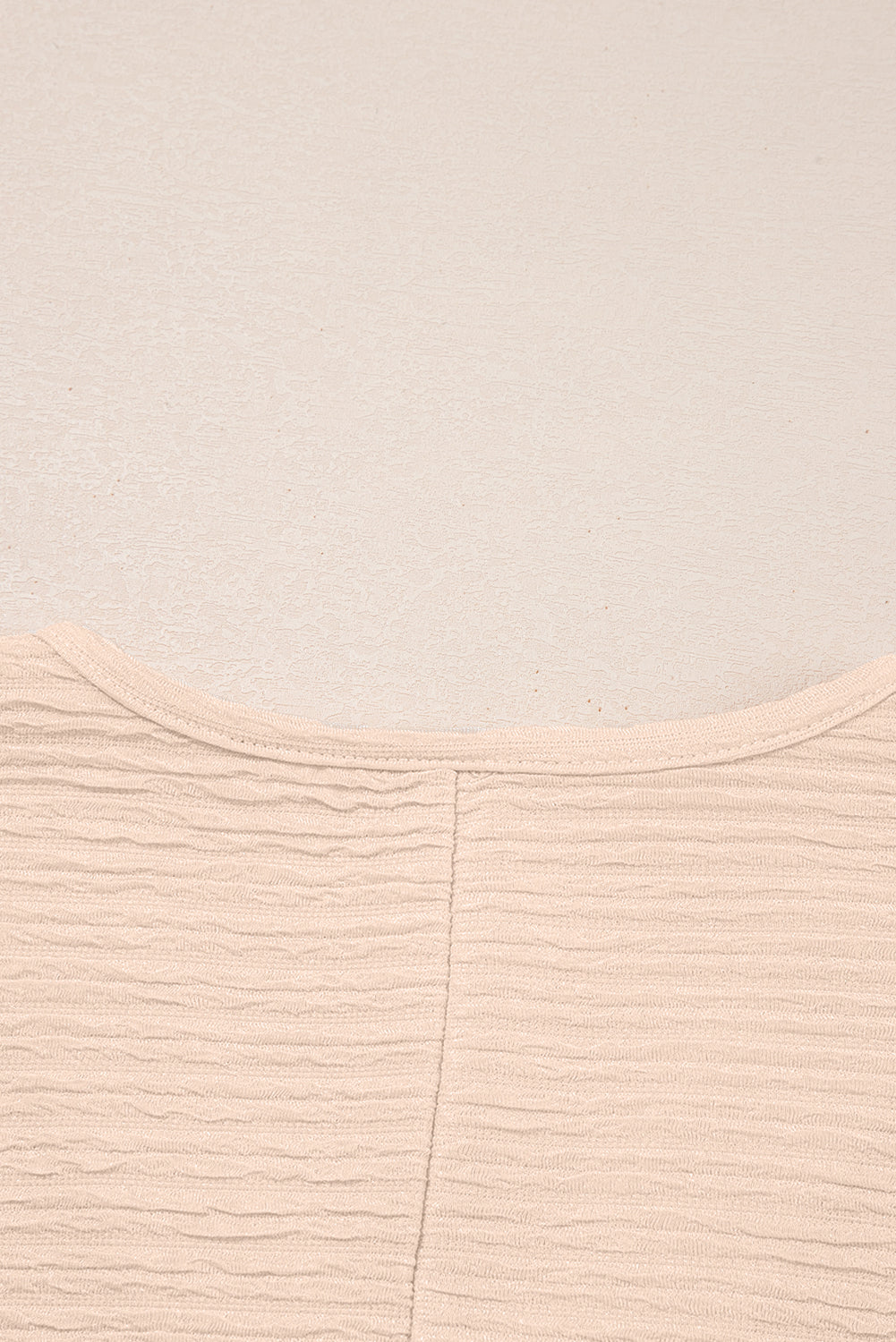 Apricot Textured Shirt and Shorts Set