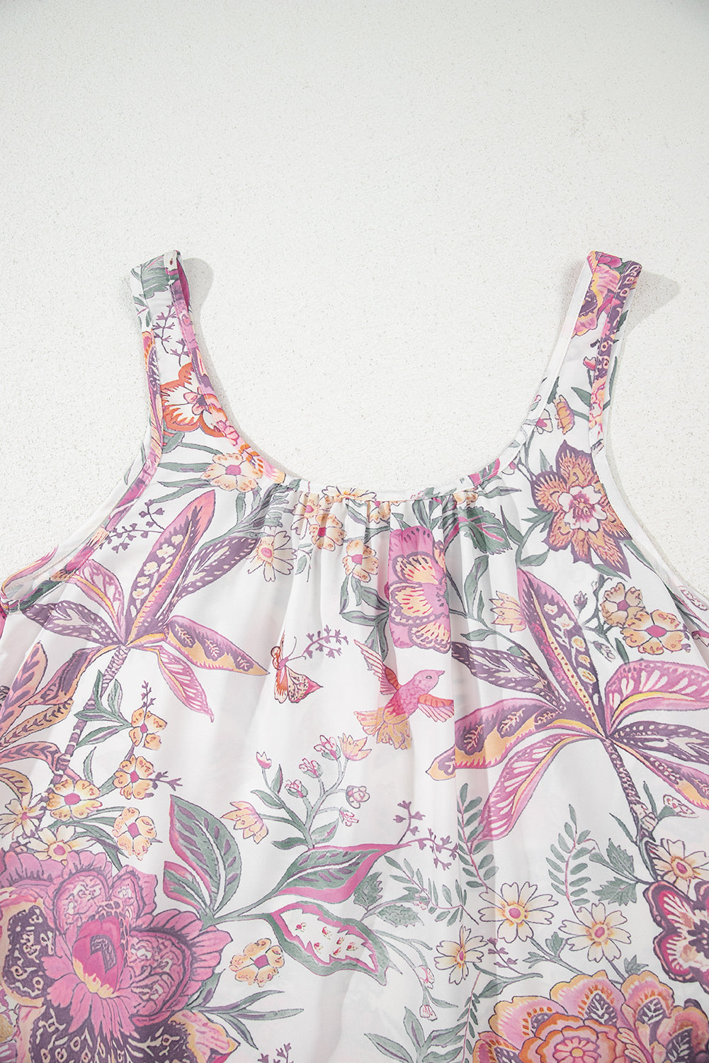 Multicolour Floral Print Mini Dress