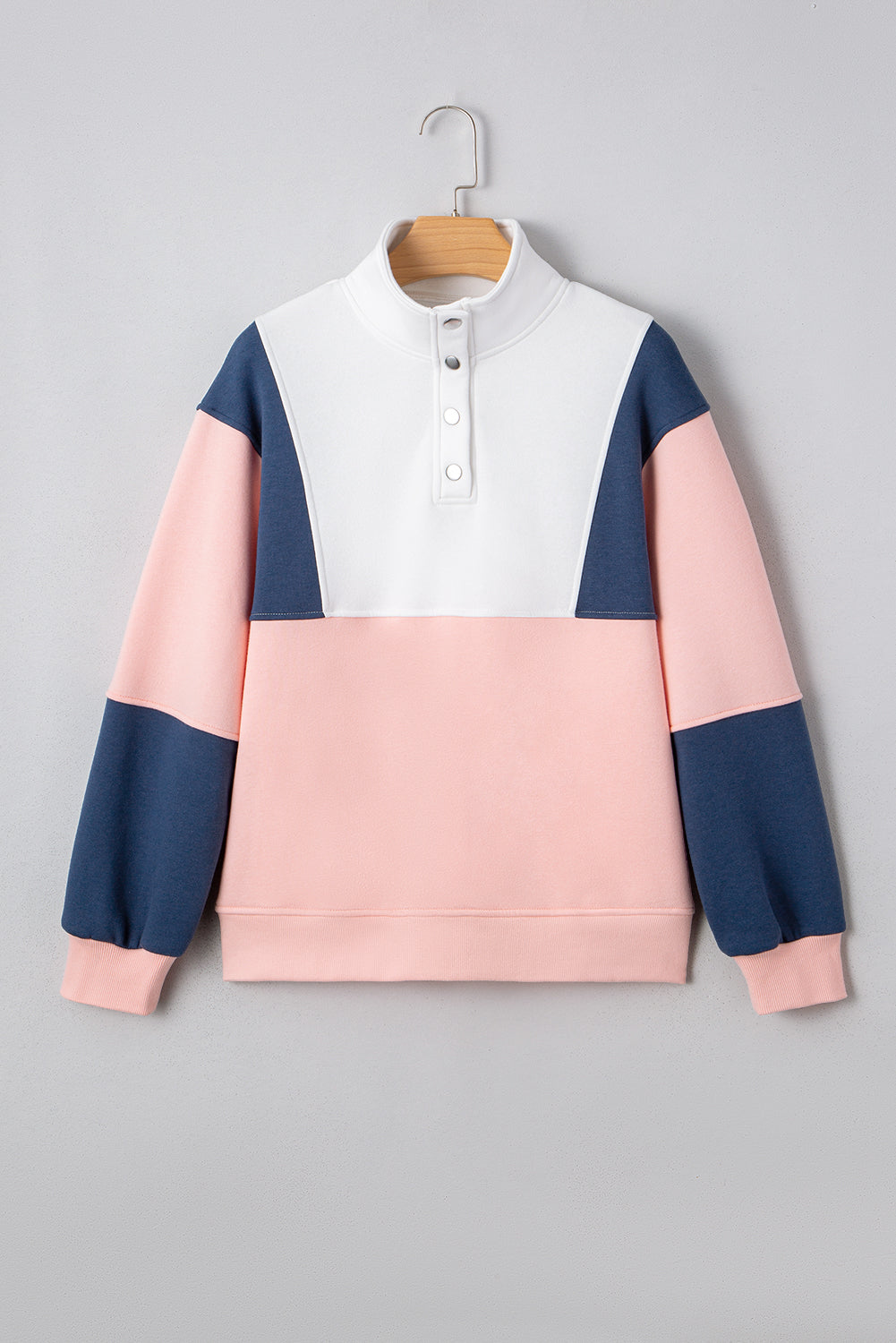 Pink Colorblock Sweatshirt