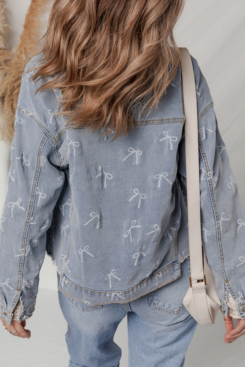 Blue Bow Knot Denim Jacket