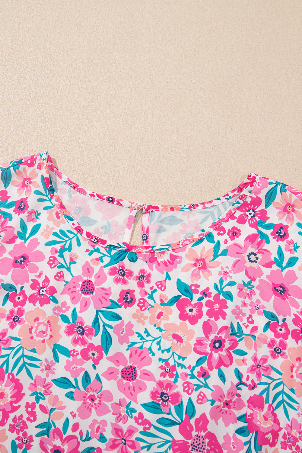 White Floral Print Flare Dress