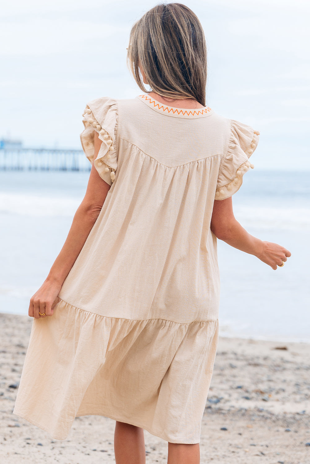 Bohemian Embroidery Flowy Short Dress