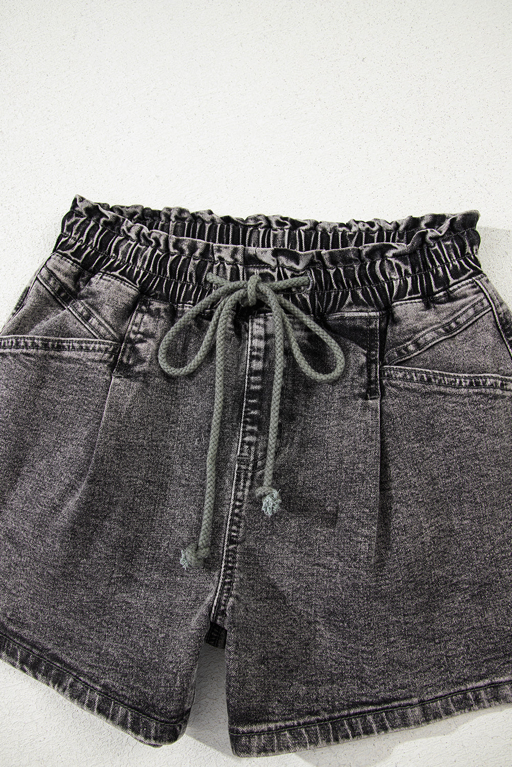 High-rise Casual Denim Shorts