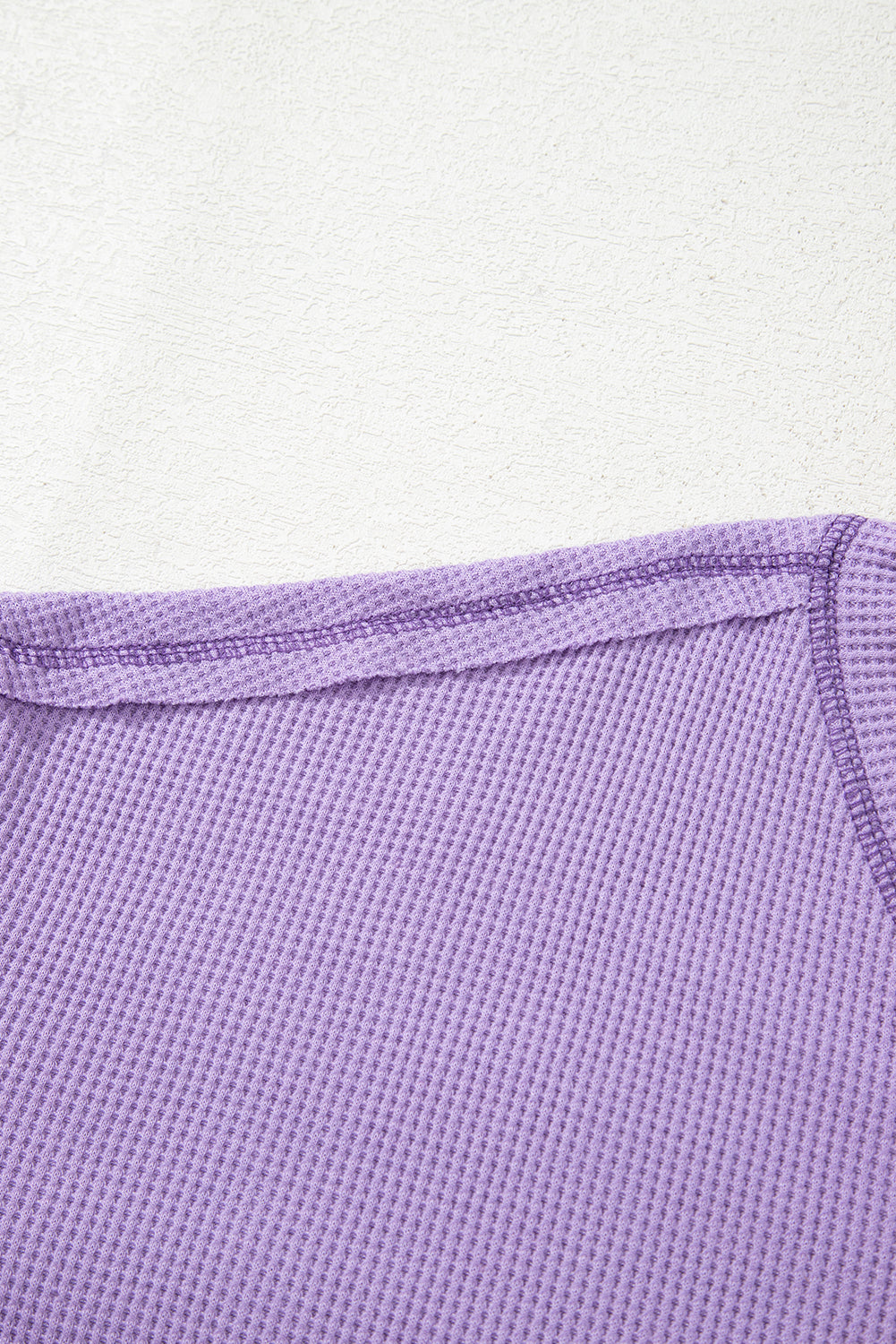 Purple V Neck Textured Top