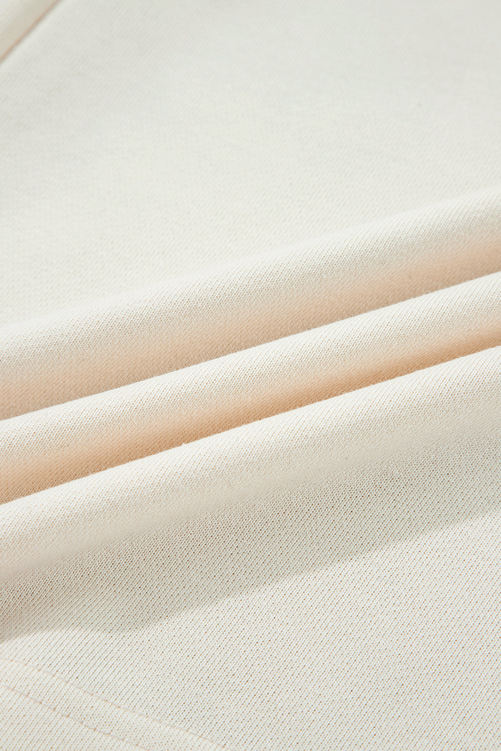White Bow Detail Loose Hoodie