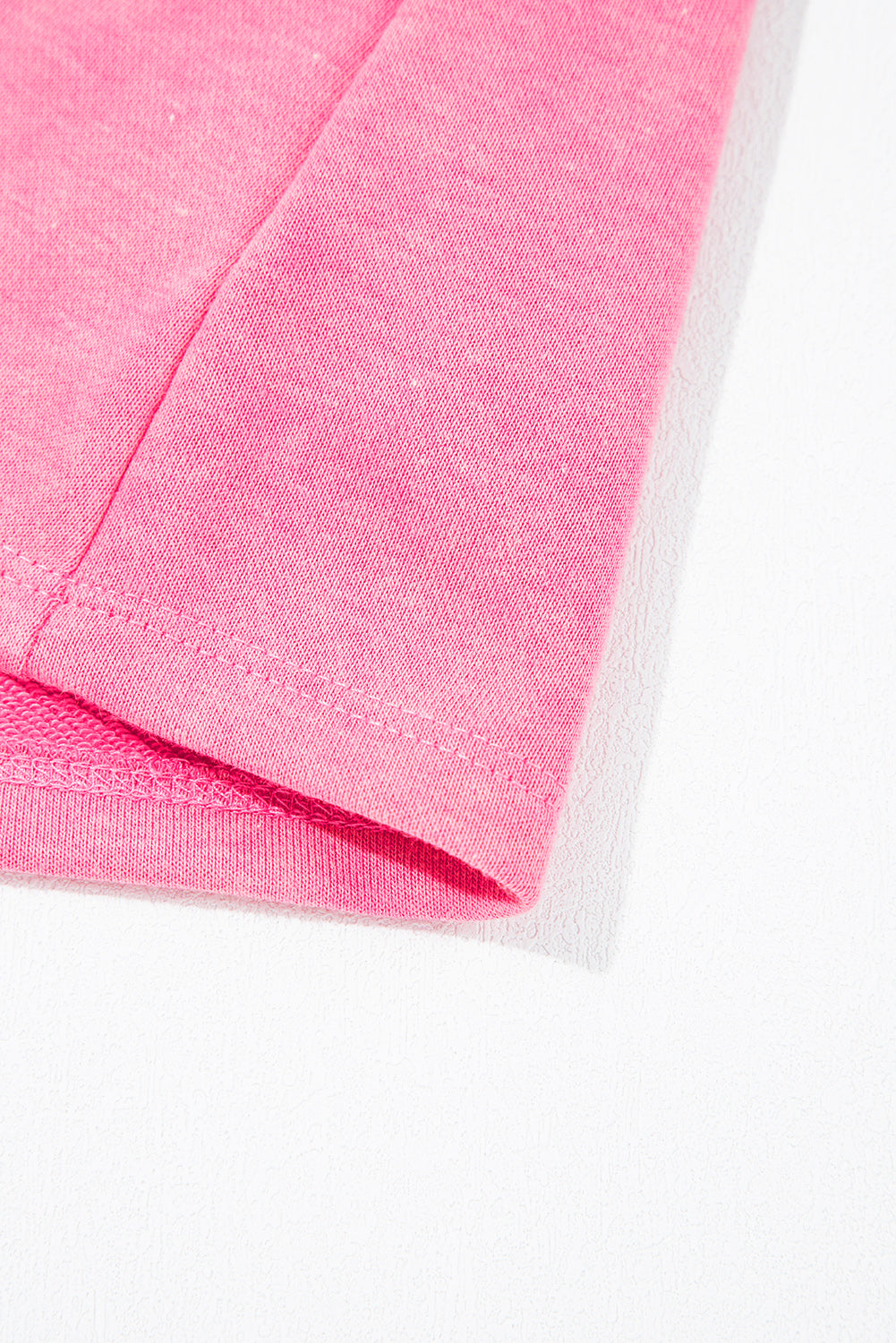 Hot Pink Mineral Wash Short Sleeve Romper