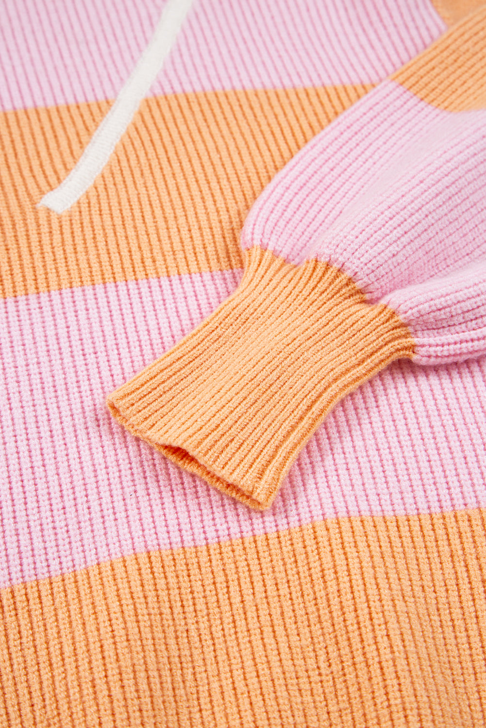 Orange Stripe Oversize Sweater
