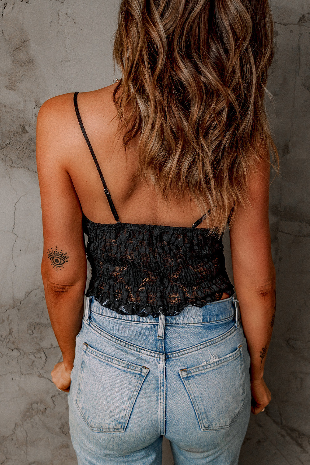 Black Crochet Lace Bralette