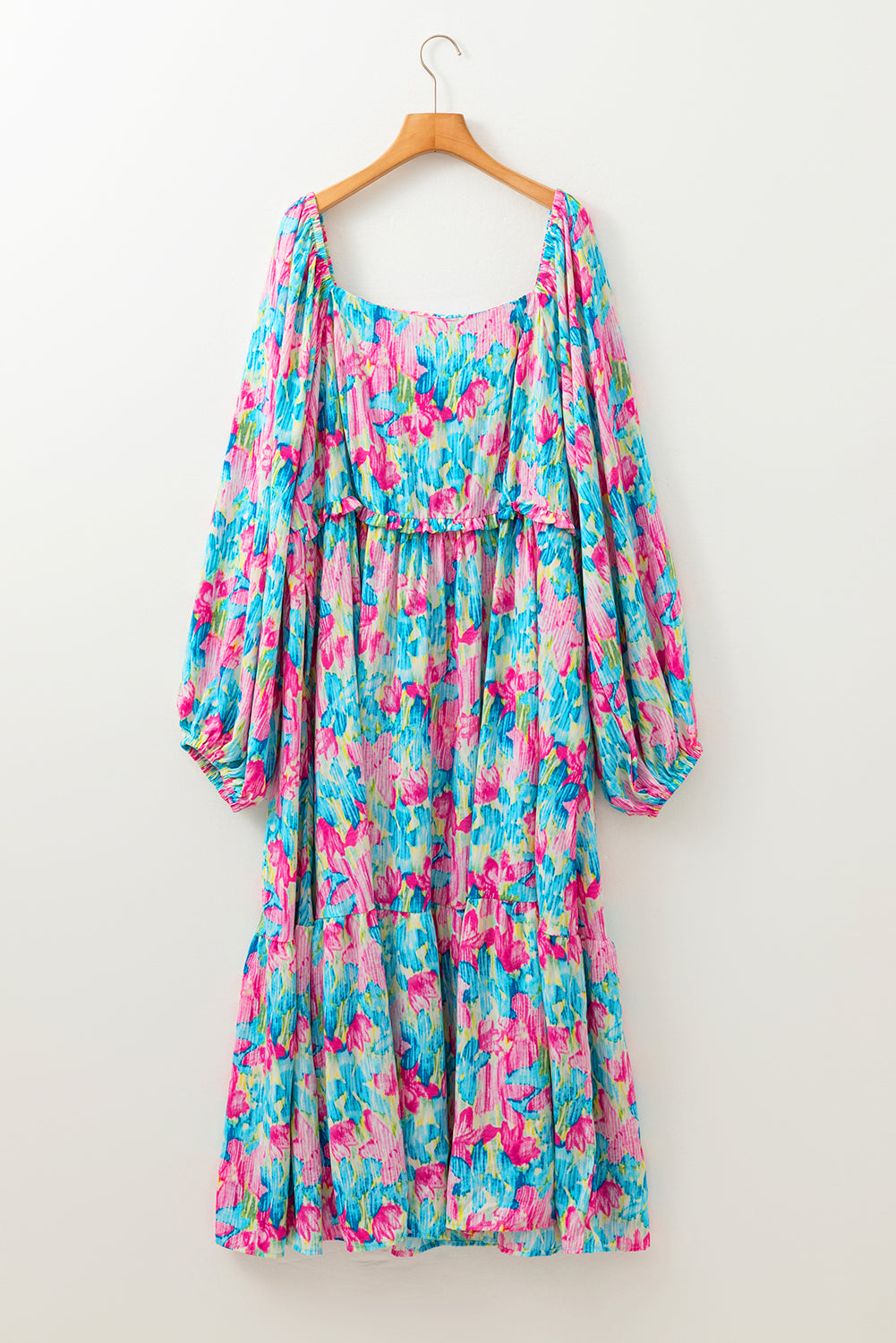 Blue Floral Maxi Dress