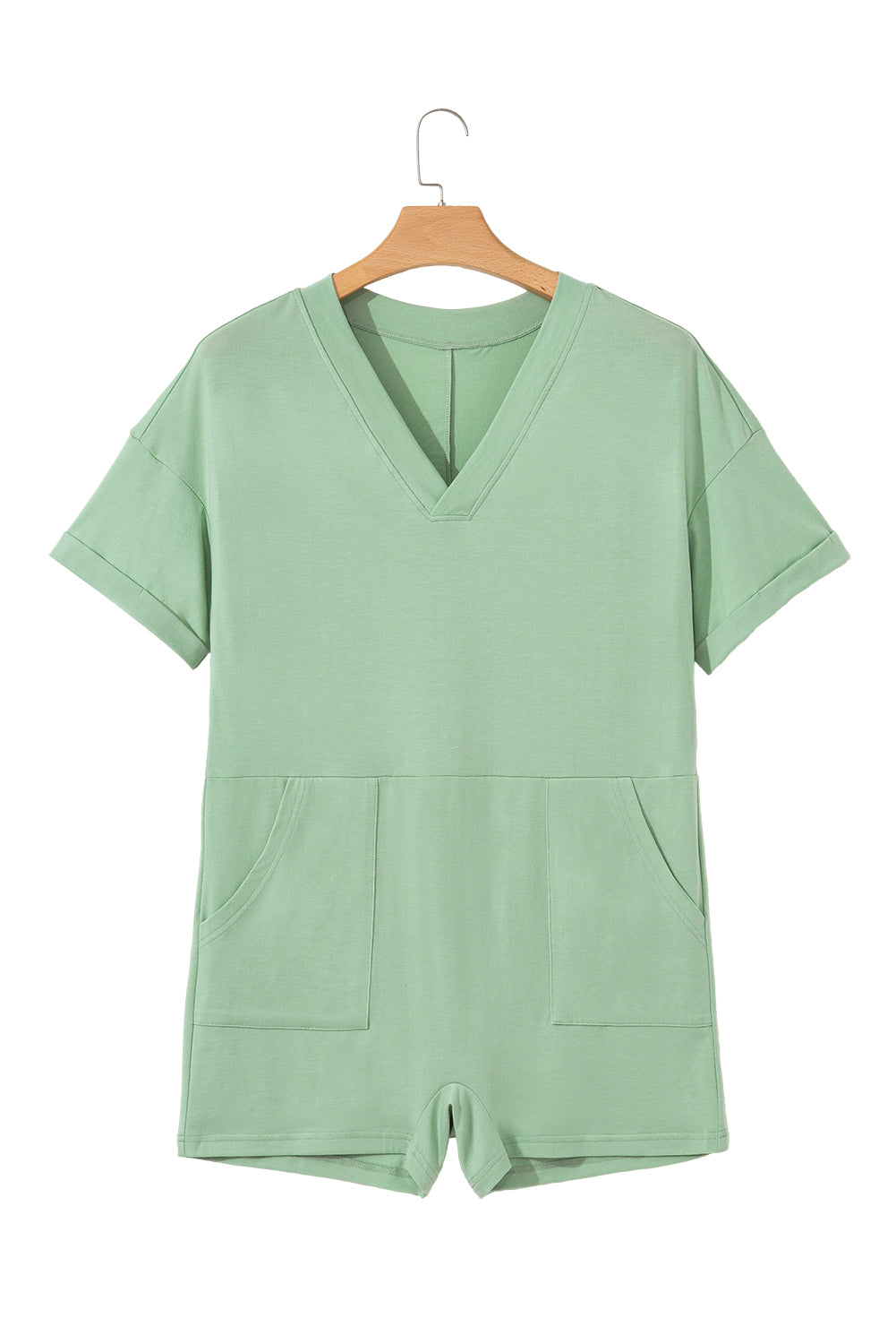 Green Loose Romper