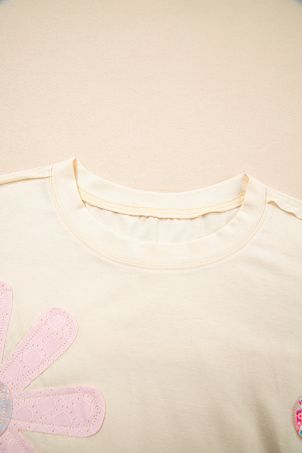 Apricot Flower Tee
