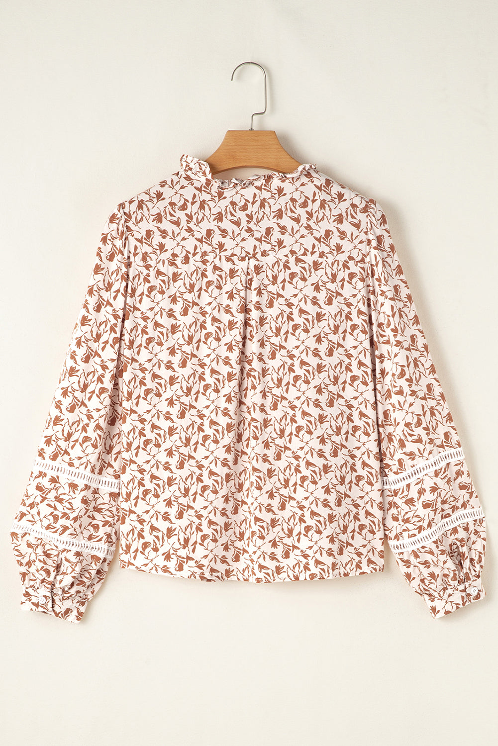 Yellow Printed Lace Shirt