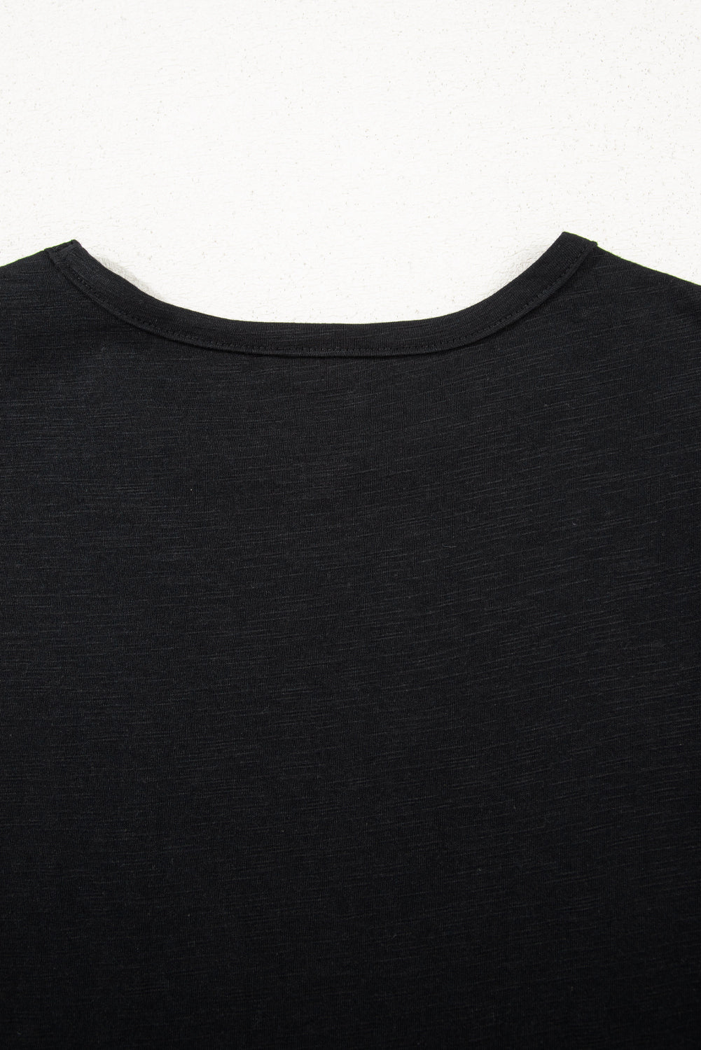 Black Contrast Patchwork Blouse